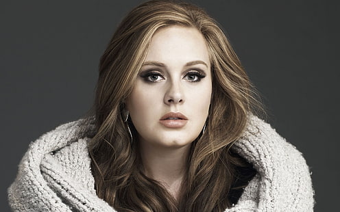 Adele Serious Look, celebridad, celebridades, celebridades, artista, cantante de adele, Fondo de pantalla HD HD wallpaper