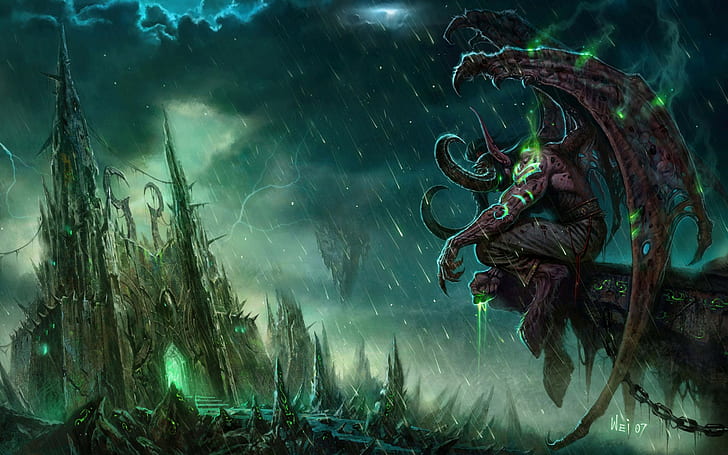 World of Warcraft WOW Warcraft HD, terror blade, fantasy, world, warcraft, wow, HD wallpaper