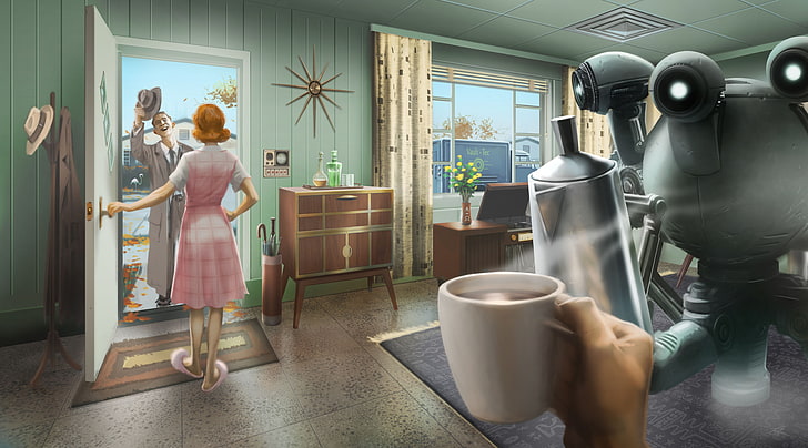 wallpaper videogame, Fallout 4, konsep seni, Fallout, Wallpaper HD