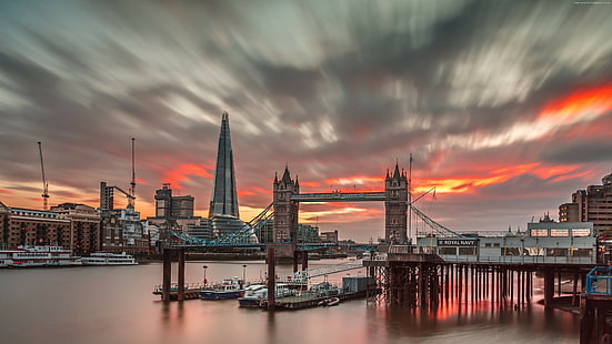 لندن ، إنجلترا ، السفر ، السياحة ، غروب الشمس ، عالم 4K ، فائق الدقة، خلفية HD HD wallpaper