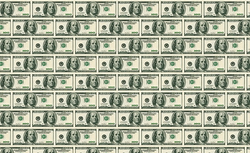 Uang Uang Uang, 100 dolar AS, uang kertas, Aero, Pola, Uang, Wallpaper HD HD wallpaper