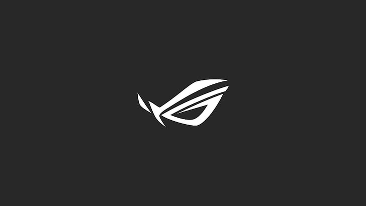 Asus ROG logo, ASUS, Republic of Gamers, minimalism, HD wallpaper