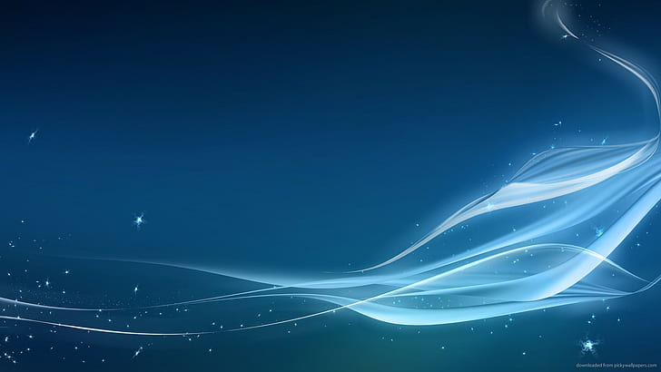 abstract, 1920x1080, sparkly, waves, Blue, abstract blue background, HD wallpaper