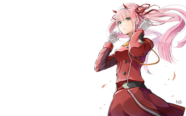 Zero Two (Darling in the FranXX), Code:002, pink hair, Darling in the FranXX, long hair, HD wallpaper