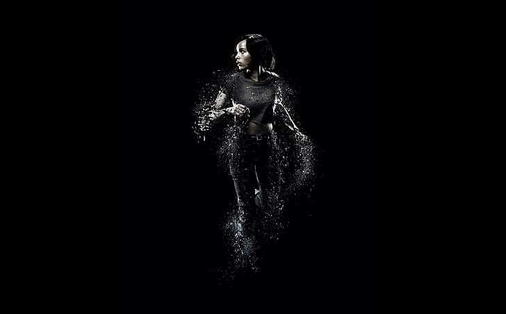 Insurgent 2015 Christina, Movies, Other Movies, Movie, Series, Christina, black and white, Film, science fiction, 2015, Divergent, Insurgent, Zoe Kravitz, HD wallpaper