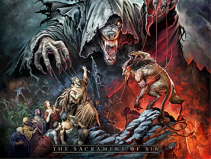 dark, death, evil, heavy, horror, metal, power, thrash, wolf, HD wallpaper HD wallpaper