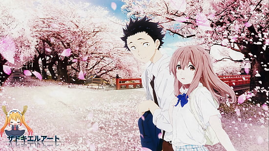 Stille Stimme Tapete, Anime, Koe No Katachi, Shouko Nishimiya, Shouya Ishida, HD-Hintergrundbild HD wallpaper