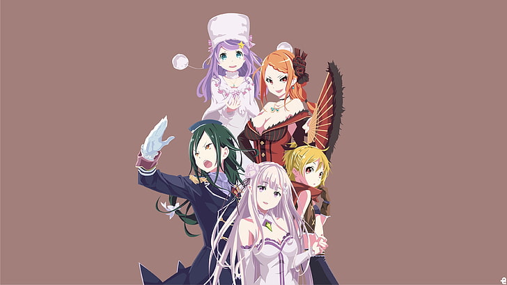 rezero بدء الحياة في عالم آخر 4K مذهلة، خلفية HD