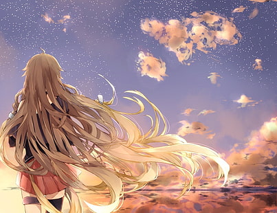 Anime Mädchen, Vocaloid, IA (Vocaloid), lange Haare, Anime, HD-Hintergrundbild HD wallpaper