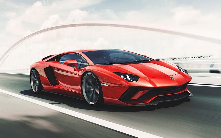 Rojo, Lamborghini, calle, Lamborghini Aventador, vehículo, cielo,  desenfoque de movimiento, Fondo de pantalla HD | Wallpaperbetter