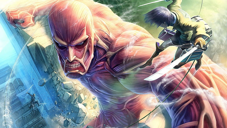Attack on Titan characters, Shingeki no Kyojin, Eren Jeager, anime, HD wallpaper