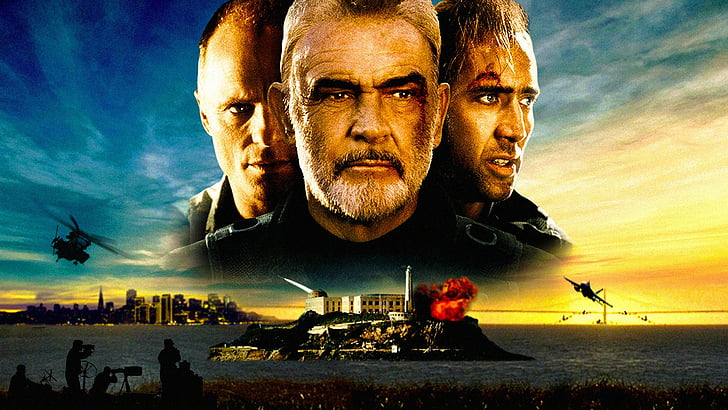 ภาพยนตร์เรื่อง The Rock, Nicolas Cage, Sean Connery, วอลล์เปเปอร์ HD