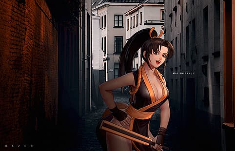 Angel (KOF), König der Kämpfer, Mai Shiranui, Anime-Mädchen, HD-Hintergrundbild HD wallpaper