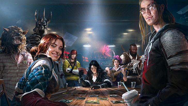 fondo de pantalla del personaje del juego, The Witcher, Trading Card Games, Gwent, The Witcher 3: Wild Hunt, Triss Merigold, Yennefer of Vengerberg, Yennefer, Eredin, Fondo de pantalla HD