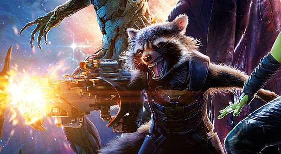 Guardians of the Galaxy Rocket Raccoon ، لقطة شاشة غطاء Guardians of The Galaxy Ratchet Raccoon ، أفلام ، أفلام أخرى ، Rocket ، Raccoon ، 2014 ، حراس المجرة ، بين المجرات، خلفية HD HD wallpaper