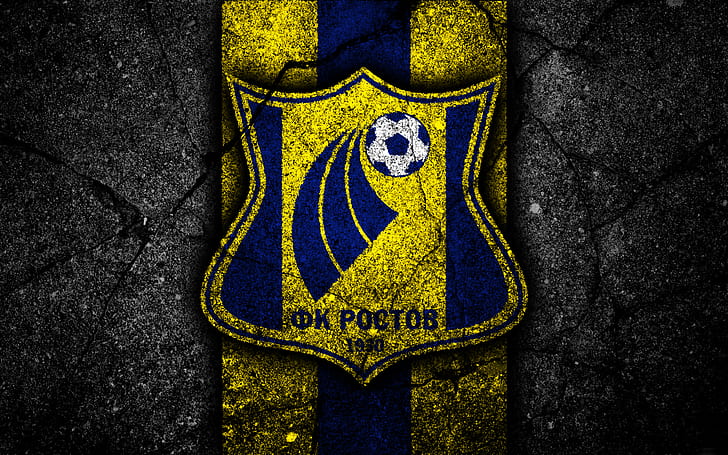Football, FC Rostov, emblème, logo, Fond d'écran HD