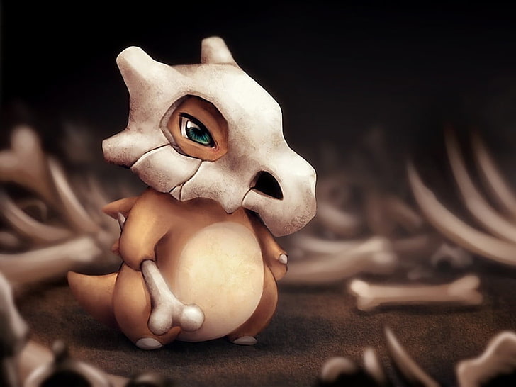 Pokemon Cubone Illustration, Pokémon, Osselait, weiche Schattierung, HD-Hintergrundbild