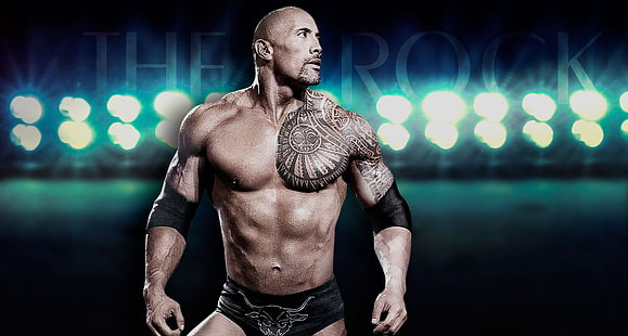 Wrestling WWE The Rock, Dwayne „The Rock” Johnson, WWE,, mistrz WWE, zapaśnik, Tapety HD HD wallpaper