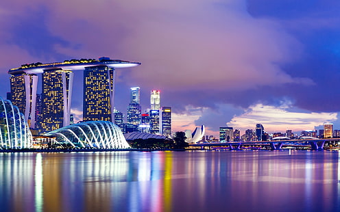 مدينة سنغافورة Skyline-HD خلفية الصورة، خلفية HD HD wallpaper