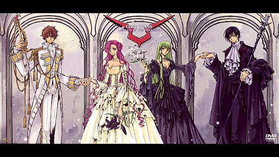 Anime, Code Geass, C.C.(Code Geass), Euphemia Li Britannia, Lelouch Lamperouge, Suzaku Kururugi, HD-Hintergrundbild HD wallpaper