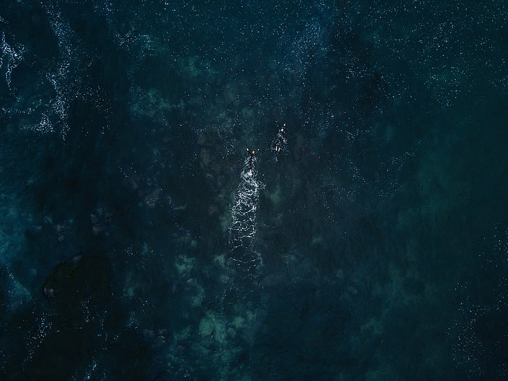 przyroda, woda, zdjęcie z drona, widok z lotu ptaka, pływanie, Tapety HD