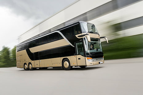 2014, autobus, semi, setra, trattore, trasporto, Sfondo HD HD wallpaper