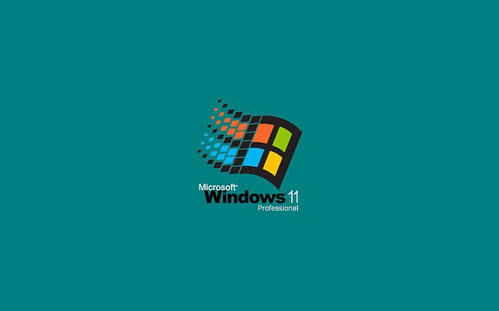 windows 11, Microsoft Windows, โลโก้, ศิลปะดิจิตอล, ระบบปฏิบัติการ, วอลล์เปเปอร์ HD