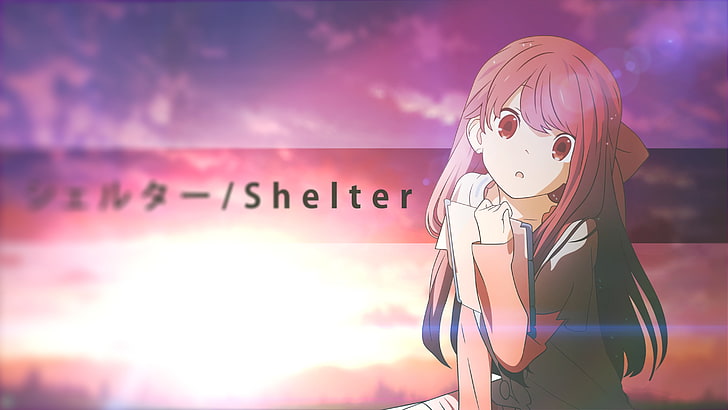 shelter, rin, pink hair, Anime, HD wallpaper