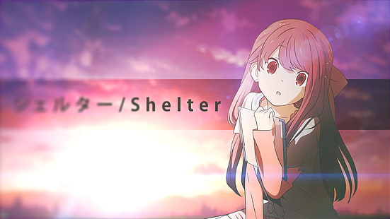 schronienie, rin, różowe włosy, Anime, Tapety HD HD wallpaper