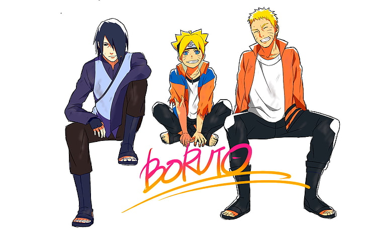 Anime, Boruto: Naruto the Movie, Boruto Uzumaki, Naruto, Naruto Uzumaki, Sasuke Uchiha, HD wallpaper