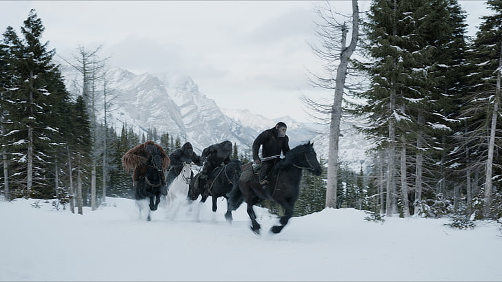 Men riding horse during winter, War for the Planet of the Apes, 5k, HD  wallpaper | Wallpaperbetter