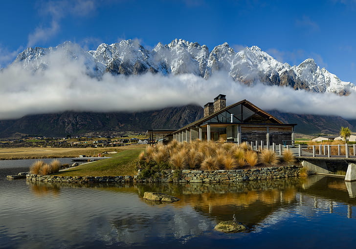 white building near bodies of water panoramic photography, jack, jack, Long, Cloud, Jack’s Point, white building, bodies of water, panoramic photography, New Zealand, Queenstown, com, Burn, New  Zealand, co, customs, travel  blog, photography, photoblog, hdr, high  dynamic  range  imaging, digital  processing, software, tutorial, world, cold  light, rain, colors, portrait, sunset, strange, otherworldly, orange, brilliant, solar, natural, stream, river, outdoor, landscape, canyon, Golden, Glenorchy, Glacier, Hasselblad, abstract, Daily, HDR Photography, RR, Outside, Outdoors, Colour, Color, mountain, snow, european Alps, lake, nature, switzerland, europe, scenics, HD wallpaper