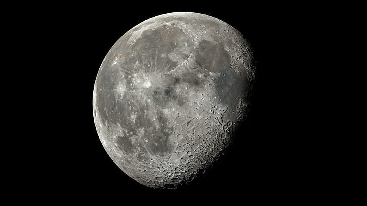  Espacio, luna, oled, render, Fondo de pantalla HD