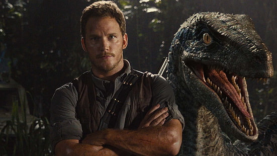 Jurassic Park, Jurassic World, Chris Pratt, Sfondo HD HD wallpaper