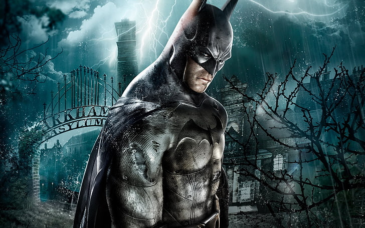 Carta da parati Batman, Batman: Arkham Asylum, opere d'arte, videogiochi, Sfondo HD