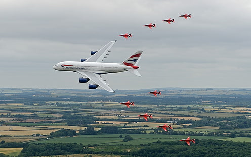 Flugzeuge, Flugzeuge, Passagierflugzeuge, Airbus, A380, HD-Hintergrundbild HD wallpaper