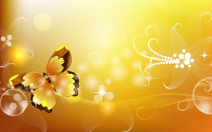 Vector Butterfly, buterfly, insect, vector, graphics, HD wallpaper