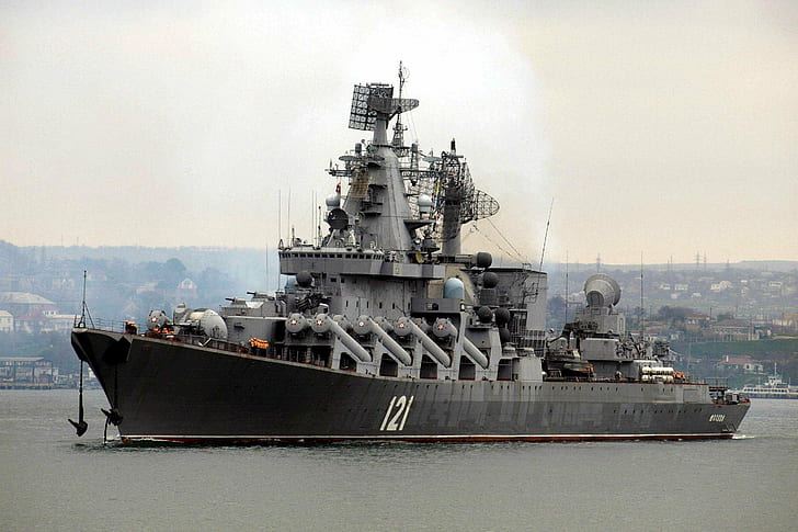 ロシア海軍、スラバ級巡洋艦、 HDデスクトップの壁紙