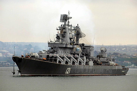 Armada rusa, crucero clase Slava, Fondo de pantalla HD HD wallpaper