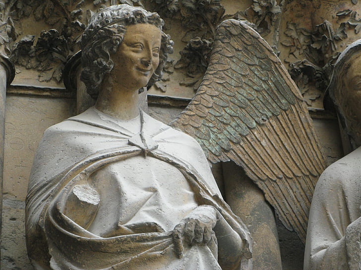 Man Made, Angel Statue, HD wallpaper