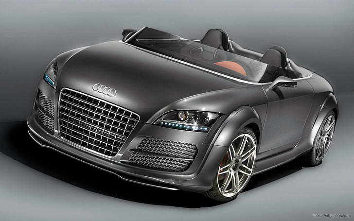 Audi TT Clubsport, cabriolet audi noir, audi, clubsport, voitures, Fond d'écran HD