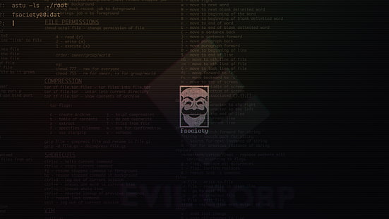 Logotipo de Fareview, Mr. Robot, fsociety, E Corp, EVIL CORP, código, arcoiris, onda de vapor, Fondo de pantalla HD HD wallpaper