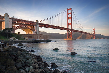 Мост Золотые Ворота, Сан-Франциско, HD обои HD wallpaper