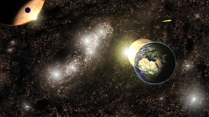 Raum, Universum, Erde, Planet, HD-Hintergrundbild