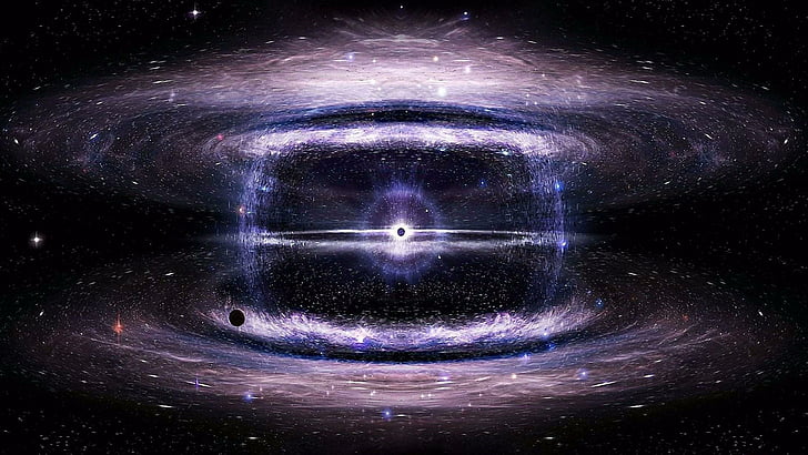 الفضاء ، الثقب الأسود ، فن الفضاء ، الكون ، الكون ، الطاقة ، الإشعاع، خلفية HD