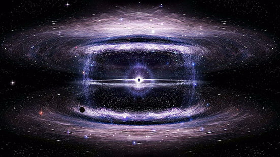 rymden, svart hål, rymdkonst, universum, kosmos, energi, strålning, HD tapet HD wallpaper