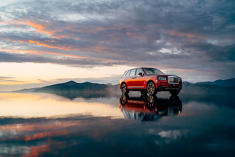 Lyx-SUV, Rolls-Royce Cullinan, 4K, 2018, HD tapet HD wallpaper