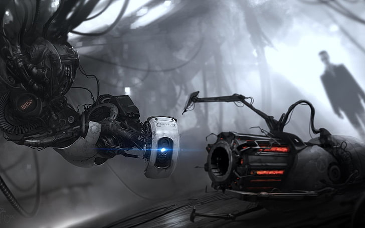 Portal 2 GLaDOS Hintergrundbild, Valve Corporation, Portal 2, Portal Gun, G-Man, Videospiele, HD-Hintergrundbild