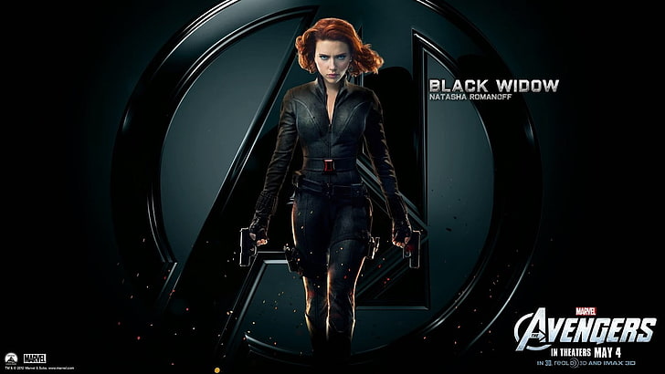 Avengers Black Widow, Black Widow, The Avengers, Marvel Comics, Scarlett Johansson, superheroínas, Fondo de pantalla HD