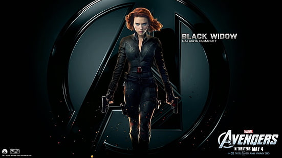 Avengers Black Widow, Black Widow, The Avengers, Marvel Comics, Scarlett Johansson, superheroines, HD wallpaper HD wallpaper